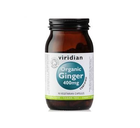 VIRIDIAN nutrition Organic Ginger 400mg 90 kapslí