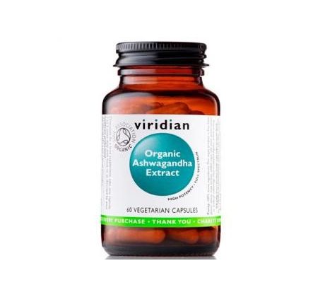 VIRIDIAN nutrition Organic Ashwagandha Extract 60 kapslí