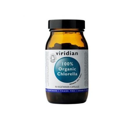 VIRIDIAN nutrition 100% Organic Chlorella 90 kapslí