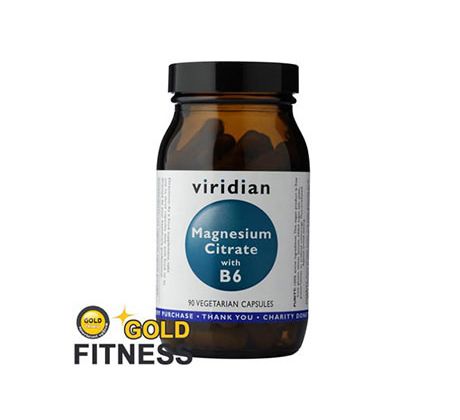 VIRIDIAN nutrition Magnesium Citrate with B6 90 kapslí