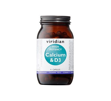 VIRIDIAN nutrition High Potency Calcium & D3 90 kapslí