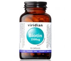 VIRIDIAN nutrition Biotin 2500ug  90 kapslí