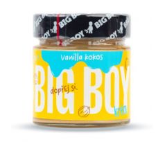 BigBoy Vanilla-Kokos - Jemný kešu krém s kokosem a bio bílou čokoládou s kousky vanilky 250 g