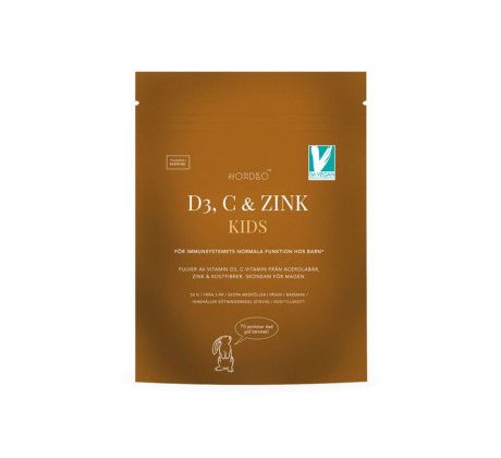 Nordbo Vitamin D3, C & Zink Kids 75 g