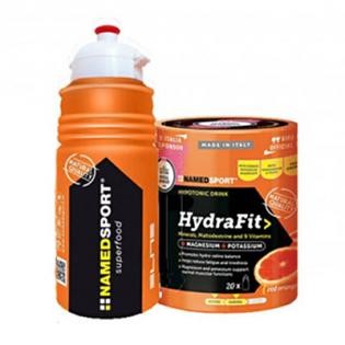 NAMEDSPORT HydraFit 400g + DÁREK sportovní láhev červený pomeranč + DÁREK láhev