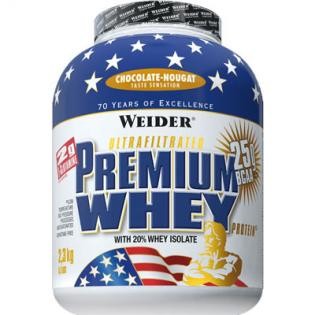 Weider Premium Whey Protein 2.3kg čokoláda-nugát