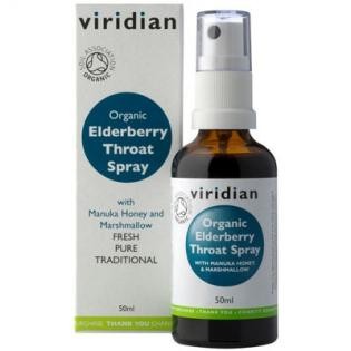 VIRIDIAN nutrition Organic Elderberry Throat Spray 50ml