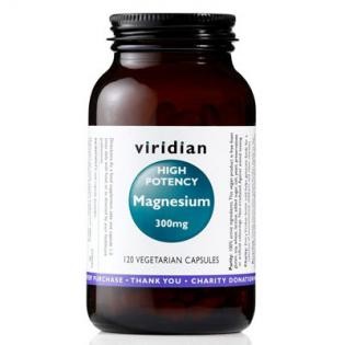 VIRIDIAN nutrition High potency Magnesium 300 mg 120 kapslí
