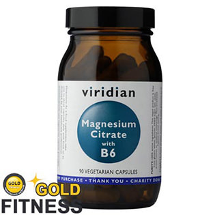 VIRIDIAN nutrition Magnesium Citrate with B6 90 kapslí