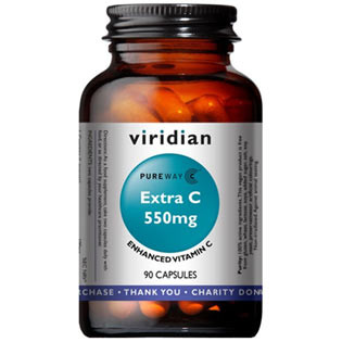 VIRIDIAN nutrition Extra C 550mg 90 kapslí