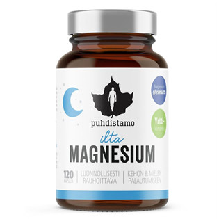 Puhdistamo Night Magnesium 120 kapslí