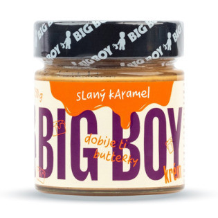 BigBoy Slaný karamel - Arašídový krém s karamelem a himalajskou solí 250 g