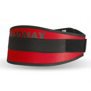 MadMax Fitness opasek Simply the Best 421 - červený velikost "M"