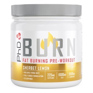 PhD Nutrition Burn Pre-Workout 200 g sherbert lemon