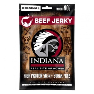 Jerky Sušené maso Indiana Jerky 90 g PEPPERED hovězí