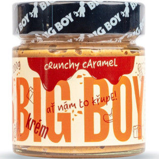 BigBoy Big Boy Crunchy Caramel - Arašídový krém se slaným karamelem a rýžovými křupavými kuličkami 200 g