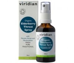 VIRIDIAN nutrition Organic Elderberry Throat Spray 50ml