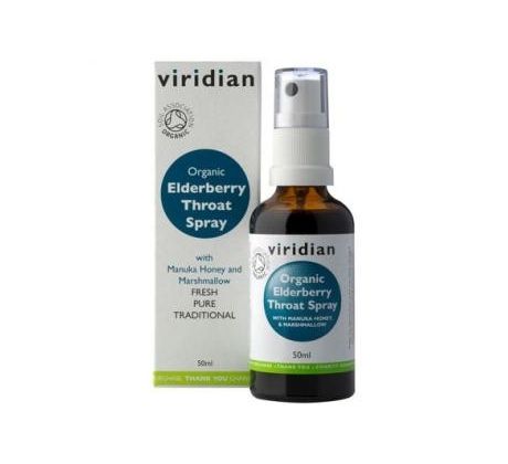 VIRIDIAN nutrition Organic Elderberry Throat Spray 50ml