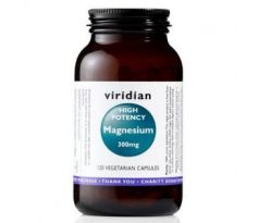 VIRIDIAN nutrition High potency Magnesium 300 mg 120 kapslí