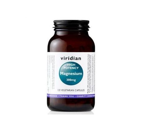 VIRIDIAN nutrition High potency Magnesium 300 mg 120 kapslí