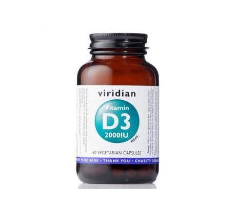 VIRIDIAN nutrition Vitamin D3 2000IU 60 kapslí