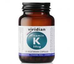 VIRIDIAN nutrition Vitamin K 50ug 30 kapslí