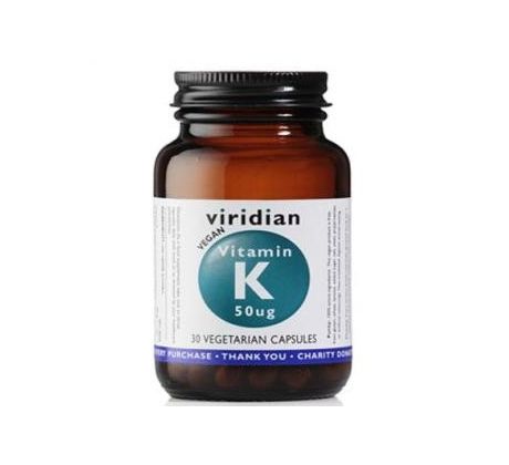 VIRIDIAN nutrition Vitamin K 50ug 30 kapslí