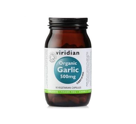 VIRIDIAN nutrition Organic Garlic 500mg 90 kapslí