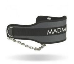 MadMax Fitness opasek Syntetic Dip Belt 290 - černý-šedý