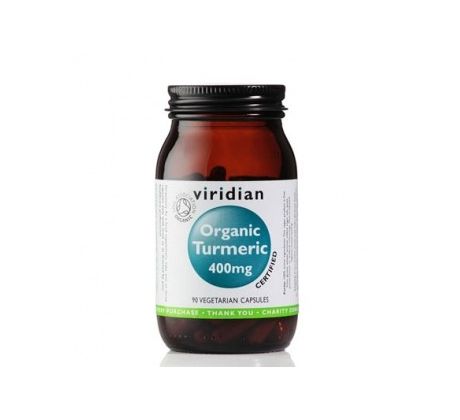 VIRIDIAN nutrition Organic Turmeric 400mg 90 kapslí