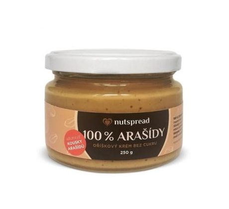 Nutspread 100% Arašídové máslo crunchy 250g