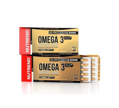 Nutrend Omega 3 Plus Softgel Caps 120kapslí