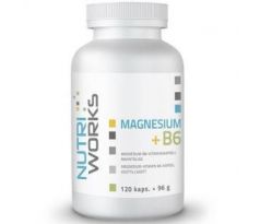 NutriWorks Magnesium Citrate + B6 120 kapslí