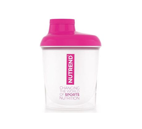 Nutrend Šejkr průhledný-růžový  300ml.