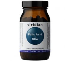 VIRIDIAN nutrition Folic Acid with DHA  90 kapslí