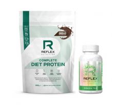 Reflex Nutrition Complete Diet Protein 600 g + Green Tea 100 kapslí ZDARMA