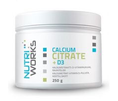 NutriWorks Calcium Citrate + D3  250 g