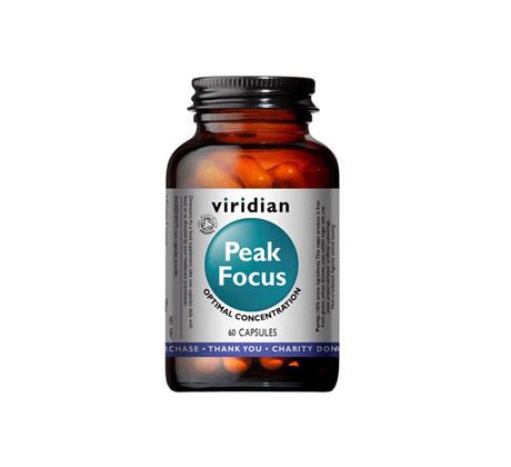 VIRIDIAN nutrition Organic Peak Focus  60 kapslí