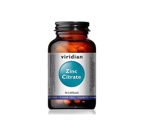 VIRIDIAN nutrition Zinc Citrate 90 kapslí