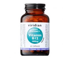 VIRIDIAN nutrition High Potency Vitamin B12 1000ug  60 kapslí