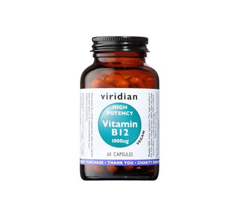 VIRIDIAN nutrition High Potency Vitamin B12 1000ug  60 kapslí