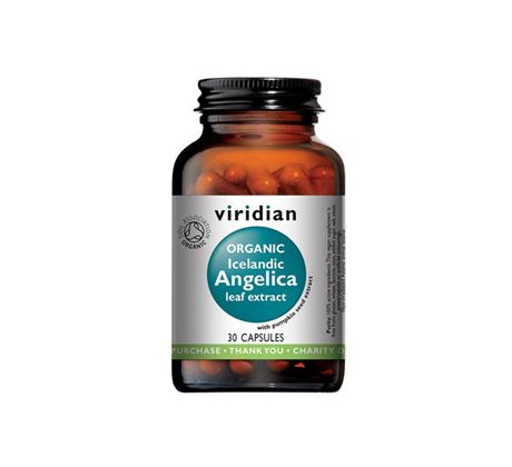 VIRIDIAN nutrition Organic Icelandic Angelica 30 kapslí