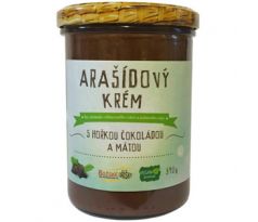 Božské oříšky Arašídový krém s hořkou čokoládou a mátou 390 g