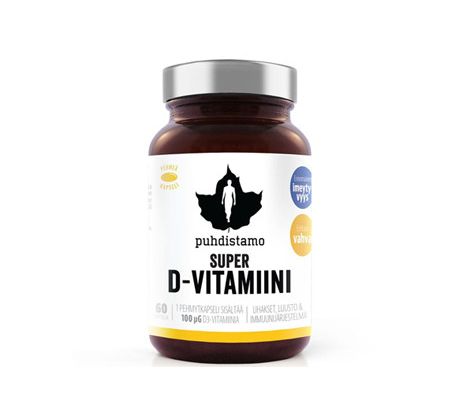 Puhdistamo Super Vitamin D 4000iu 60 kapslí