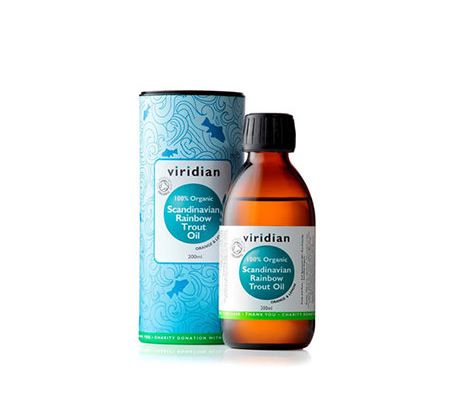 VIRIDIAN nutrition Organic Rainbow Trout Omega Oil 200 ml.