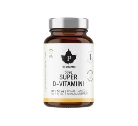 Puhdistamo Super Vitamin D 2000iu 60 kapslí