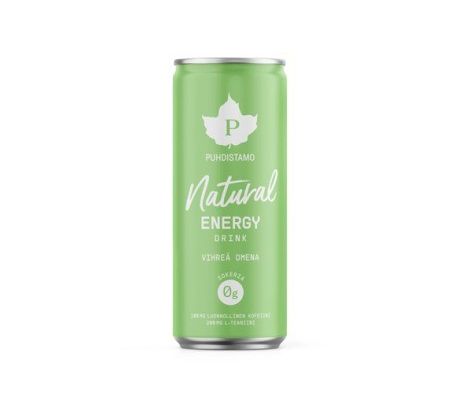 Puhdistamo Natural Energy Drink 330 ml - green apple