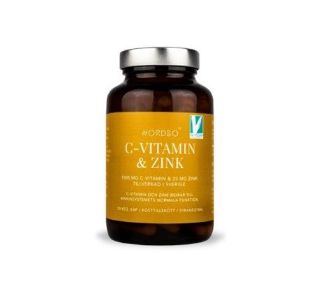 Nordbo Vitamin C & Zinek 50 kapslí