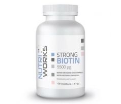 NutriWorks Strong Biotin 5500µg  120 kapslí