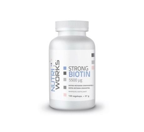 NutriWorks Strong Biotin 5500µg  120 kapslí